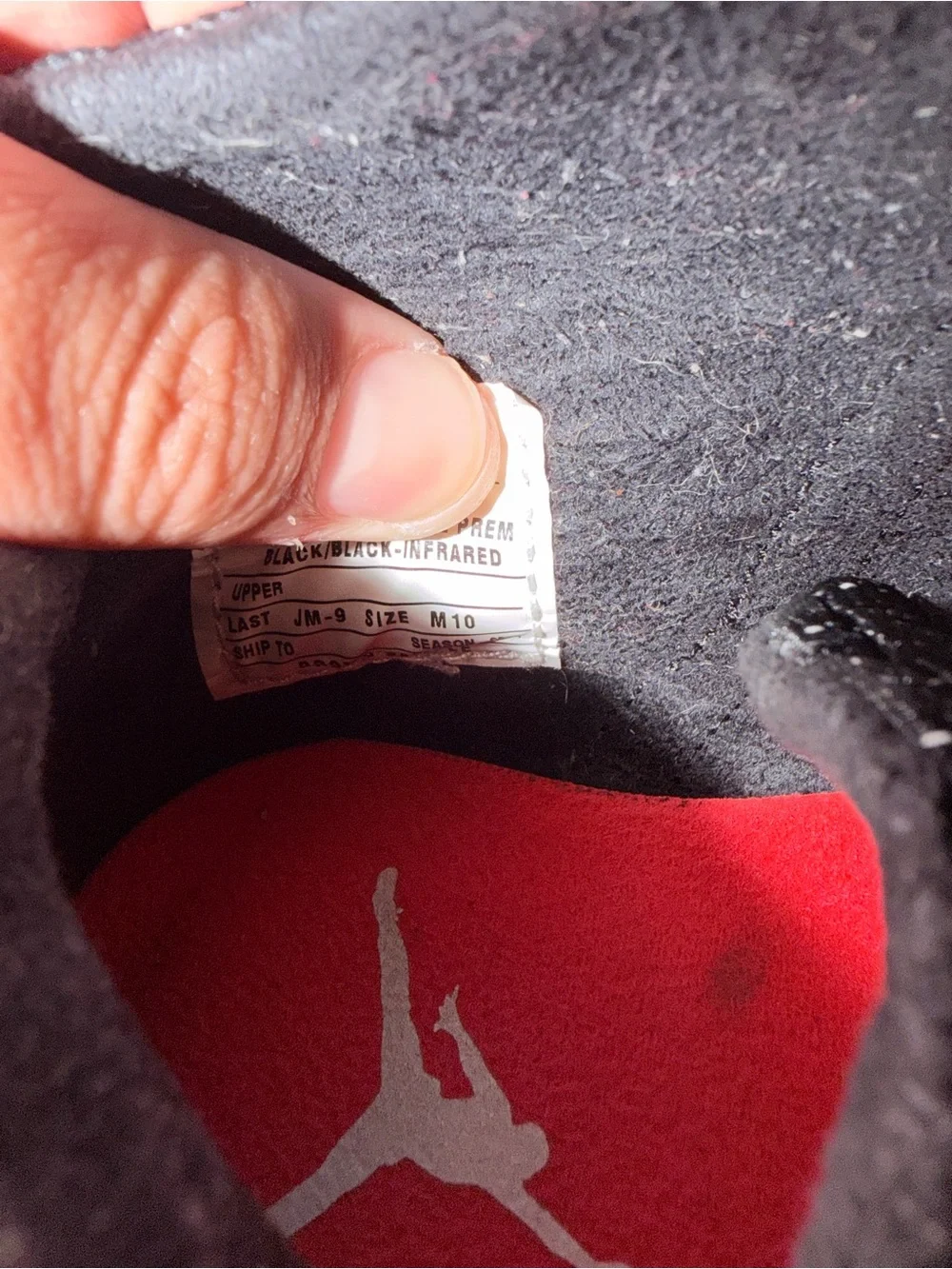 Jordan black and red future